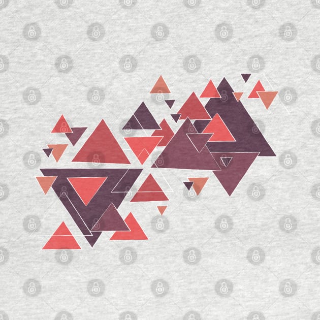 Modern Abstract Triangle Pattern by Heartfeltarts